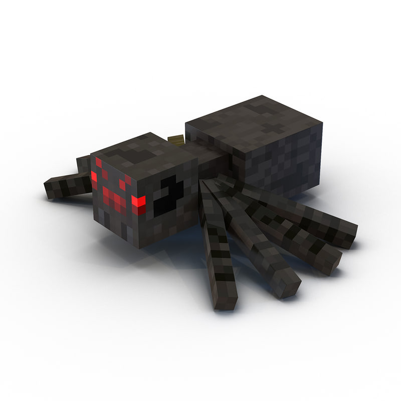 minecraft spider 3d max