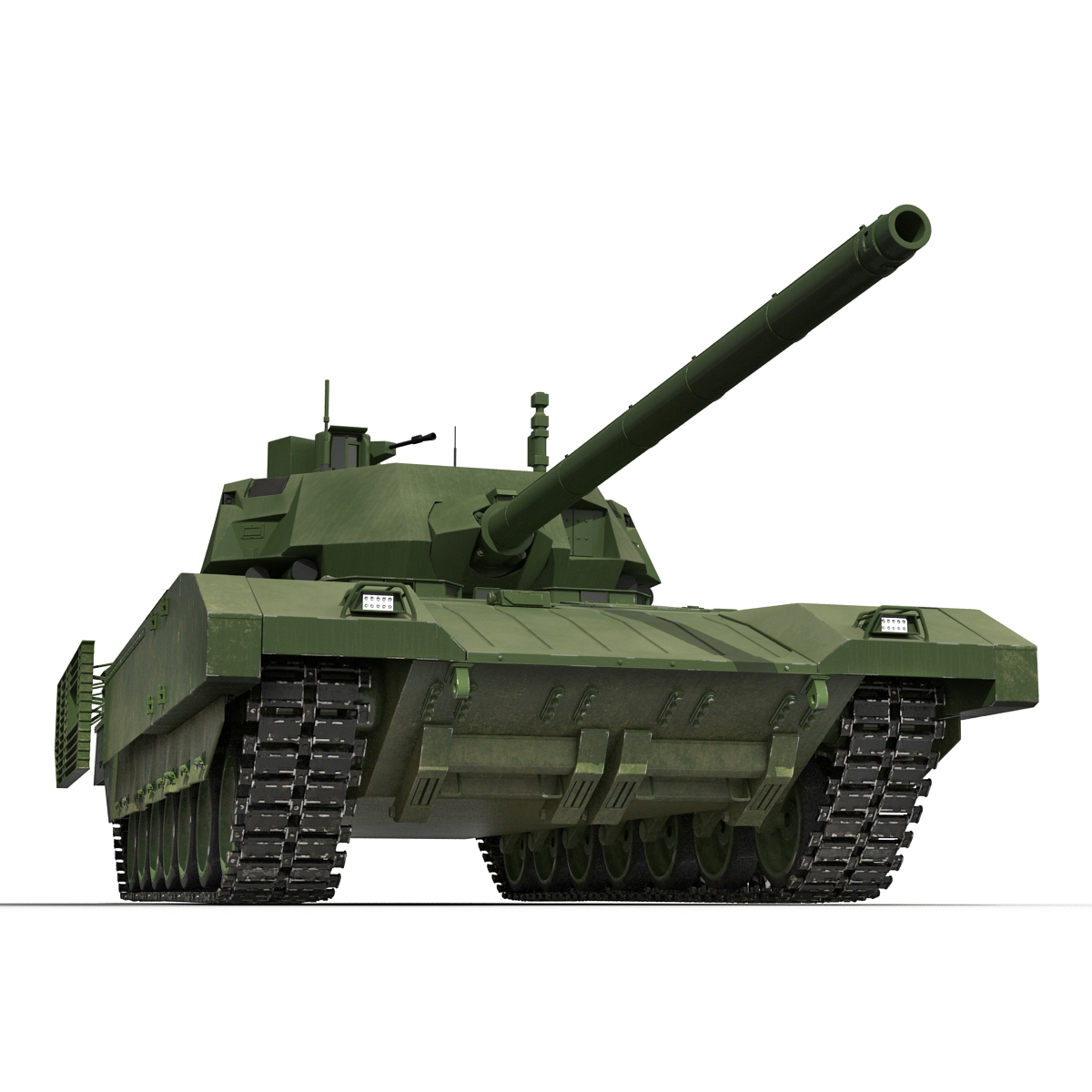 3d model tank t14 armata rigged