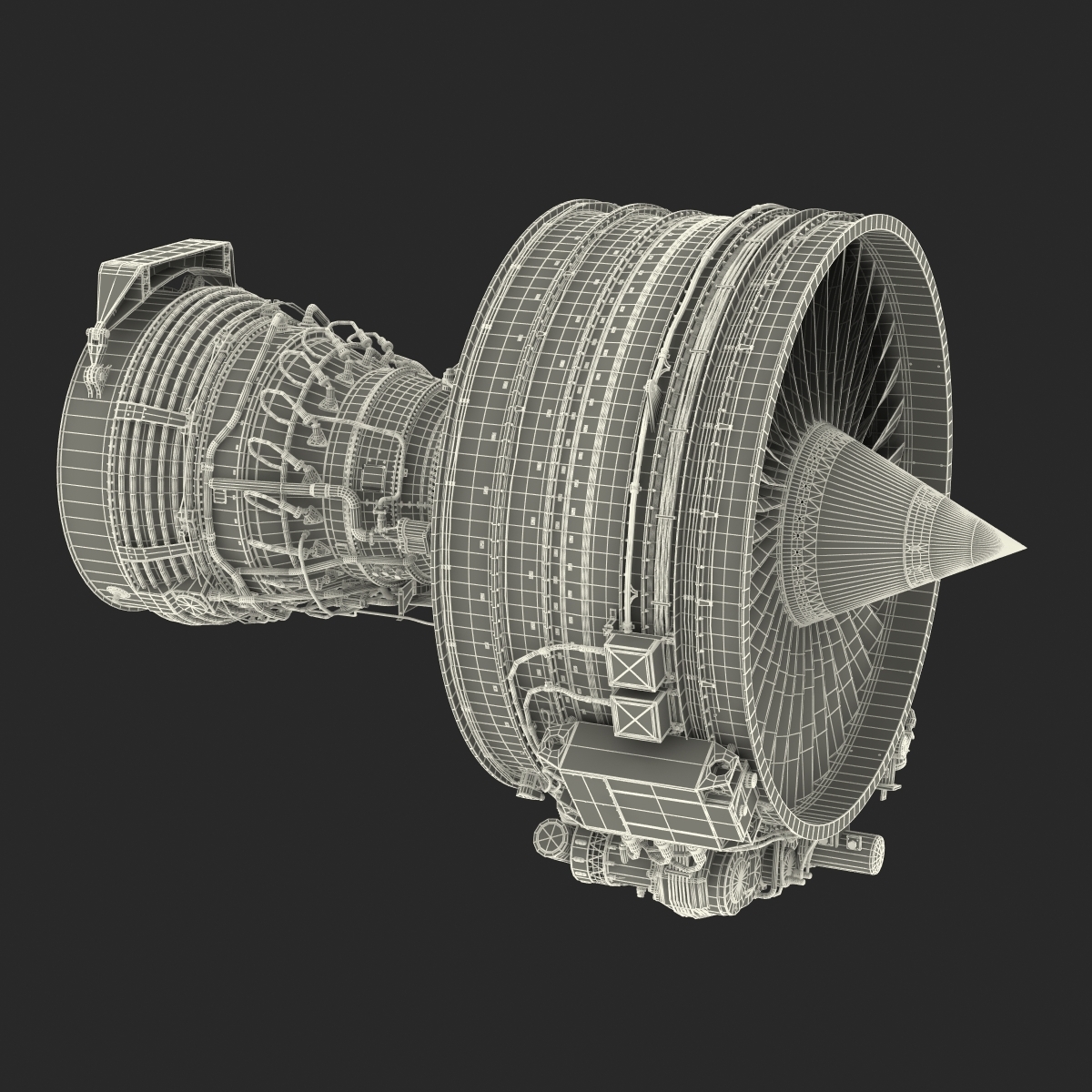 3d Turbofan Engine Cfm International Model