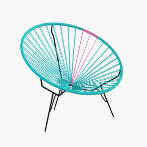3d model authentic acapulco chair