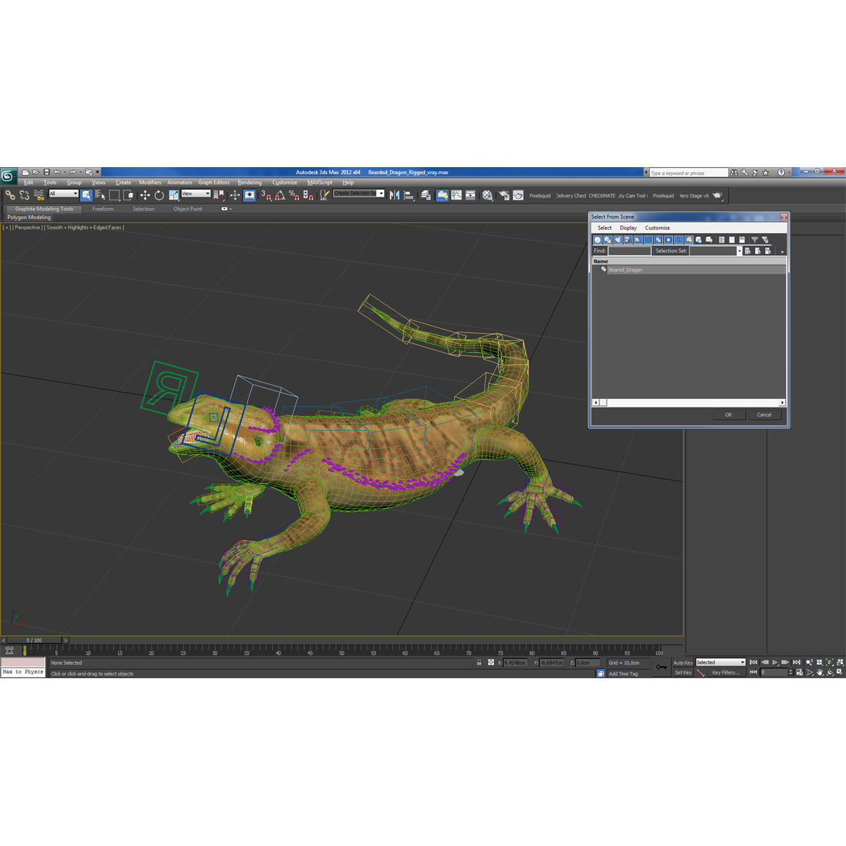 bearded dragon rigged