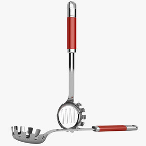 3d model kitchen spaghetti spoon