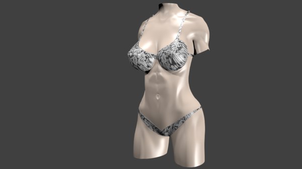 3d model lingerie set