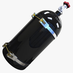 3d nitrous oxide gaz bottle