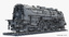 hudson j3a steam engine 3d model