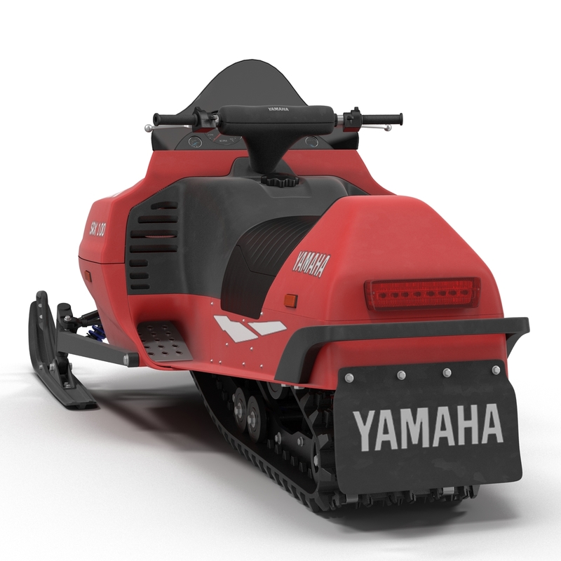 3d max snowmobile yamaha rigged