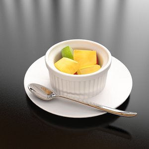 3d model of 1 cup fruit