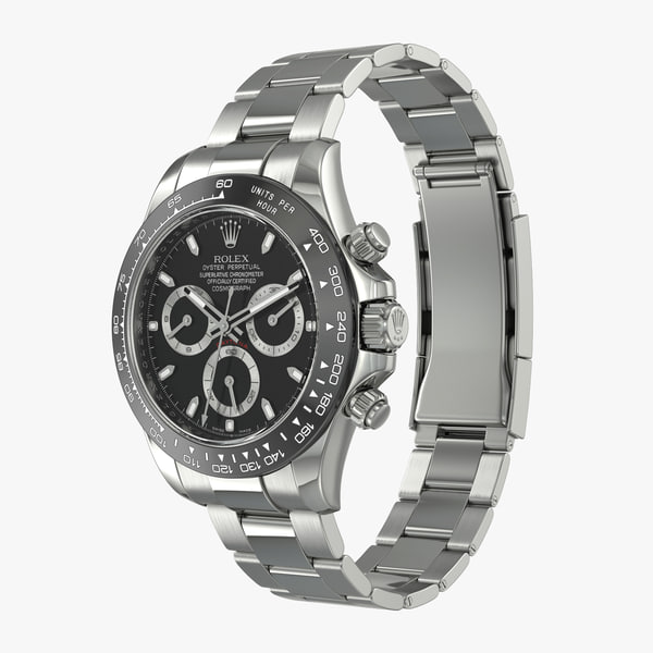 3d model rolex daytona cosmograph steel