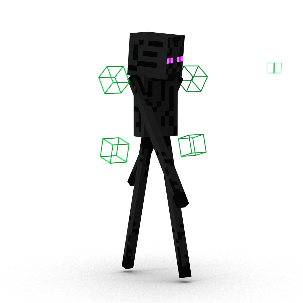 minecraft enderman rigged 3d max