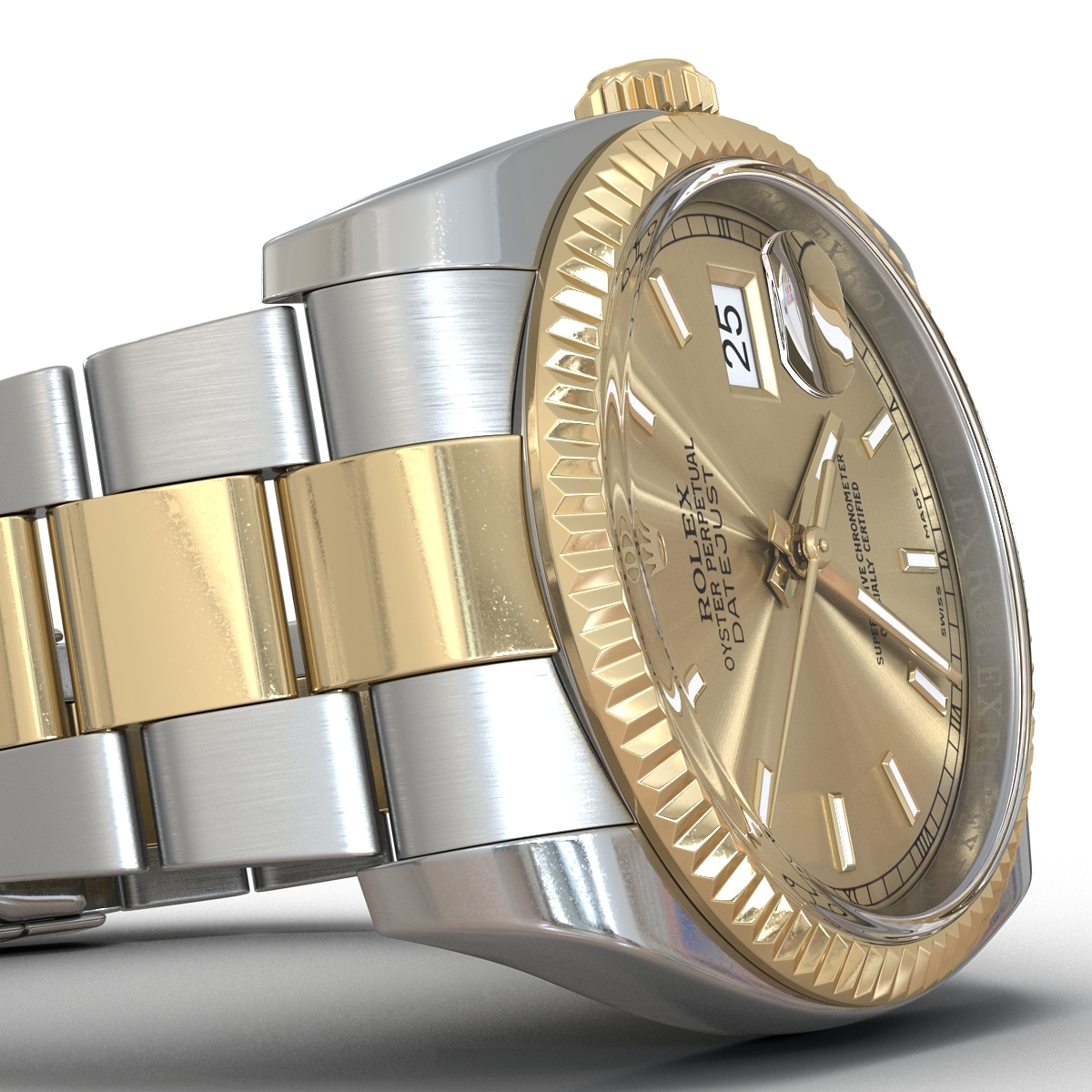 datejust gold and steel