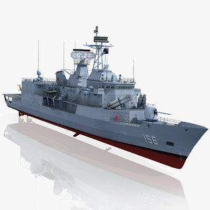 3d model anzac class frigate hmas