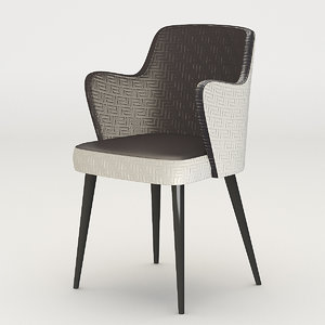 3d chair versace moon model