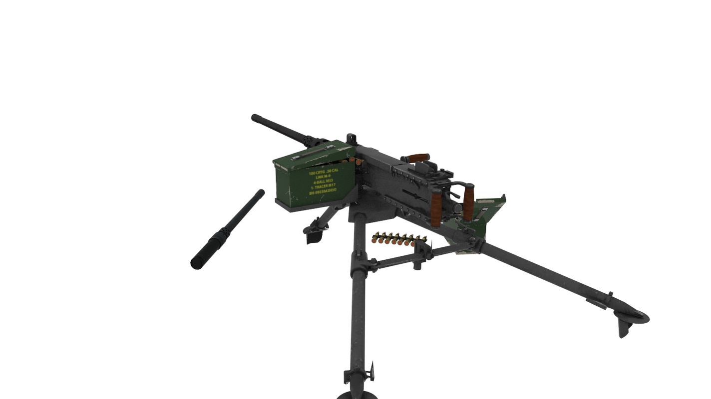 3d model m-2 50cal