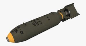 an-m30 gp100 bomb ii 3d obj