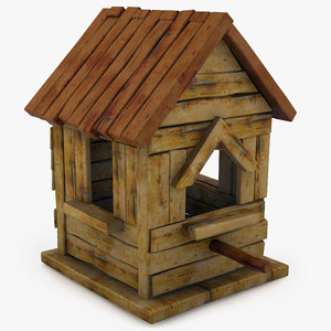 house birdhouse bird 3d 3ds