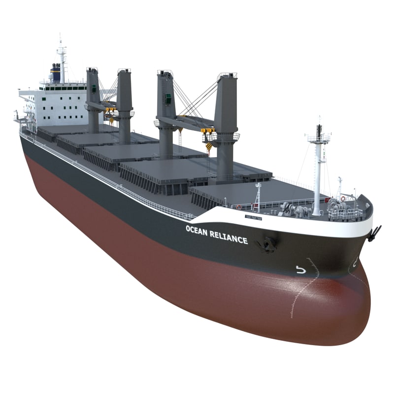 3d model handymax bulk carrier deck