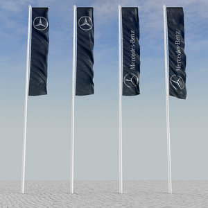 3d model flagstaff flags