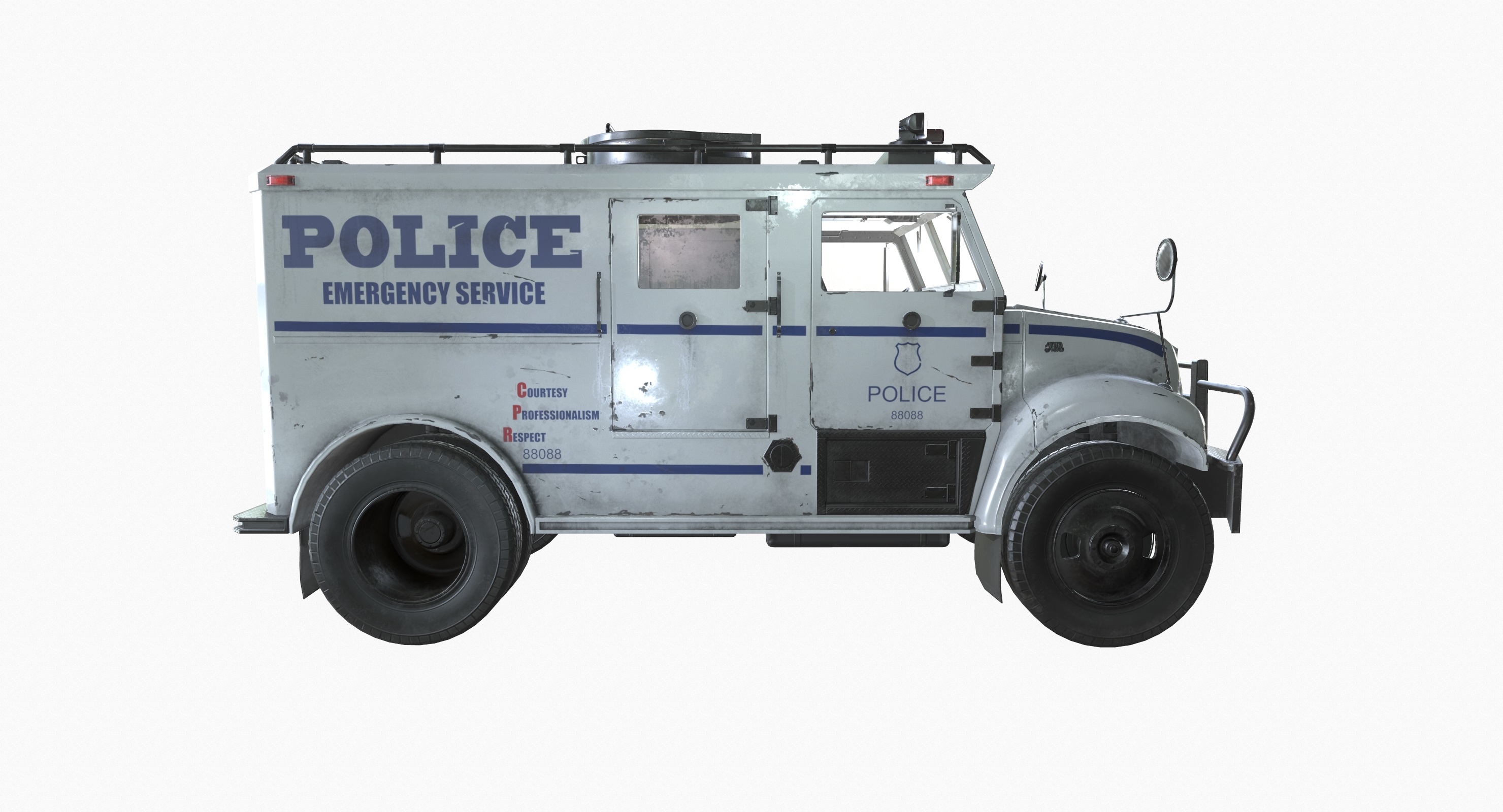 特警车 - 准备好游戏3d模型