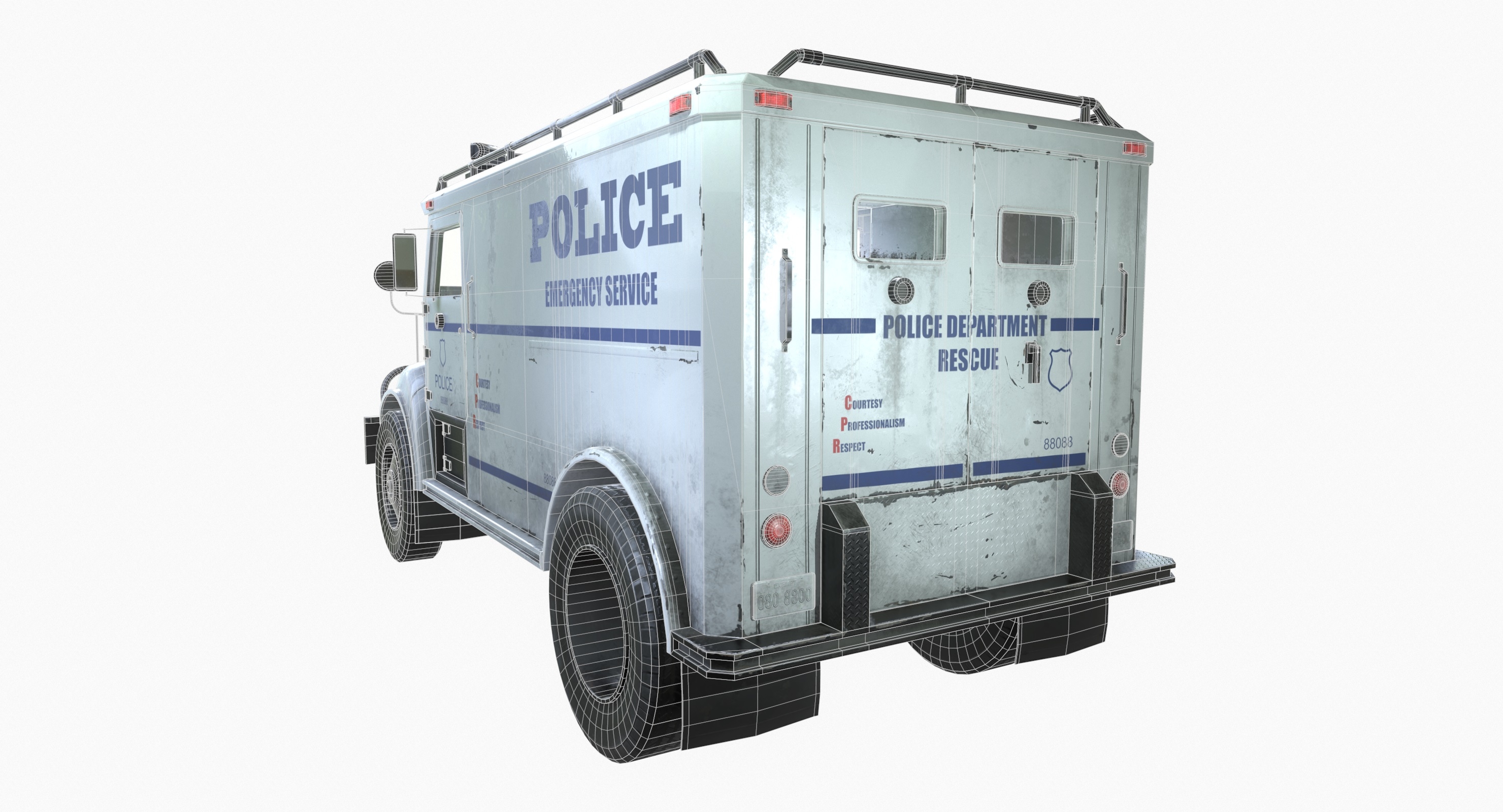 ready swat truck 3d 3ds