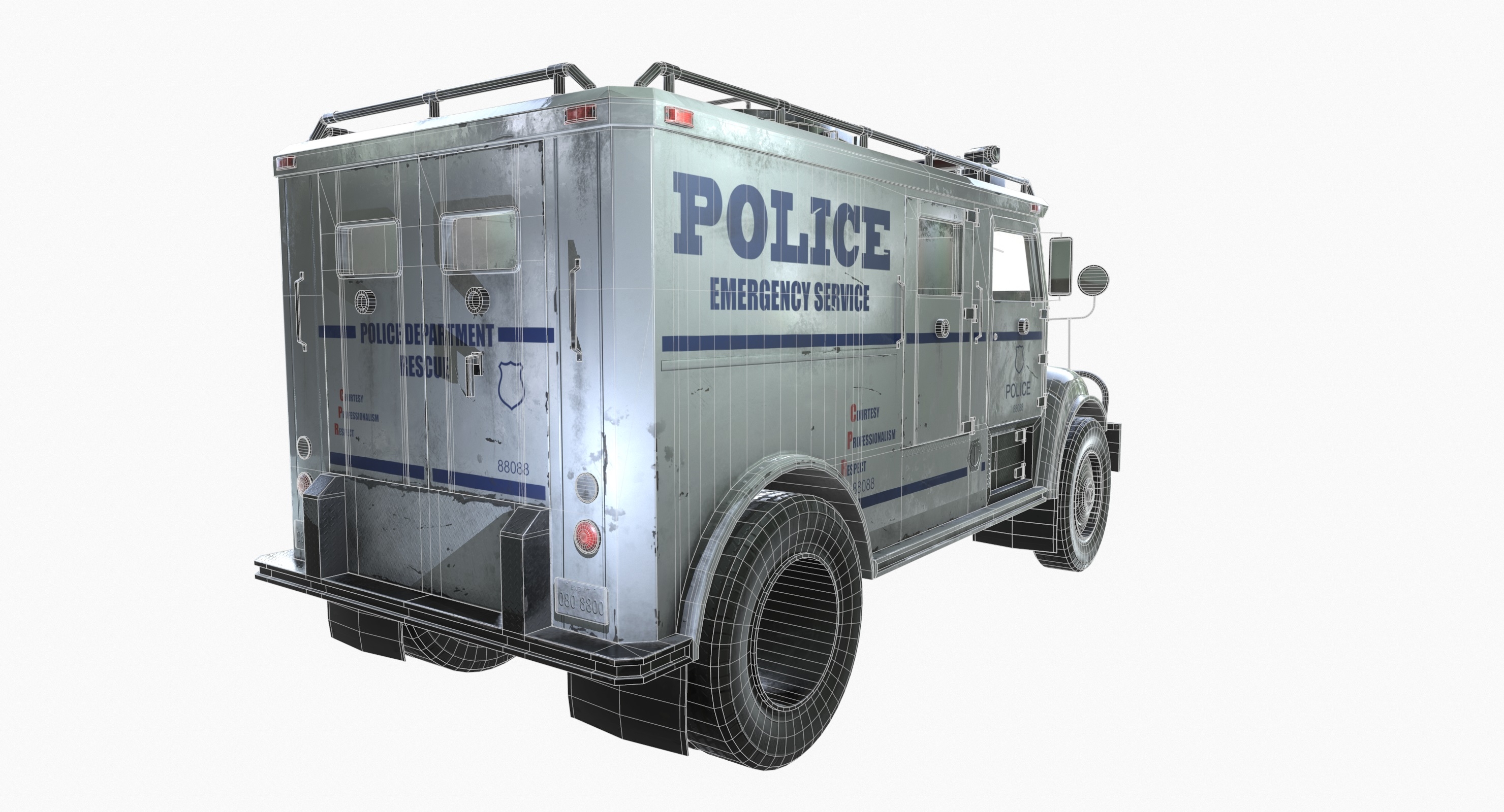 ready swat truck 3d 3ds