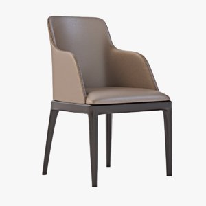 3d chair grace poliform model