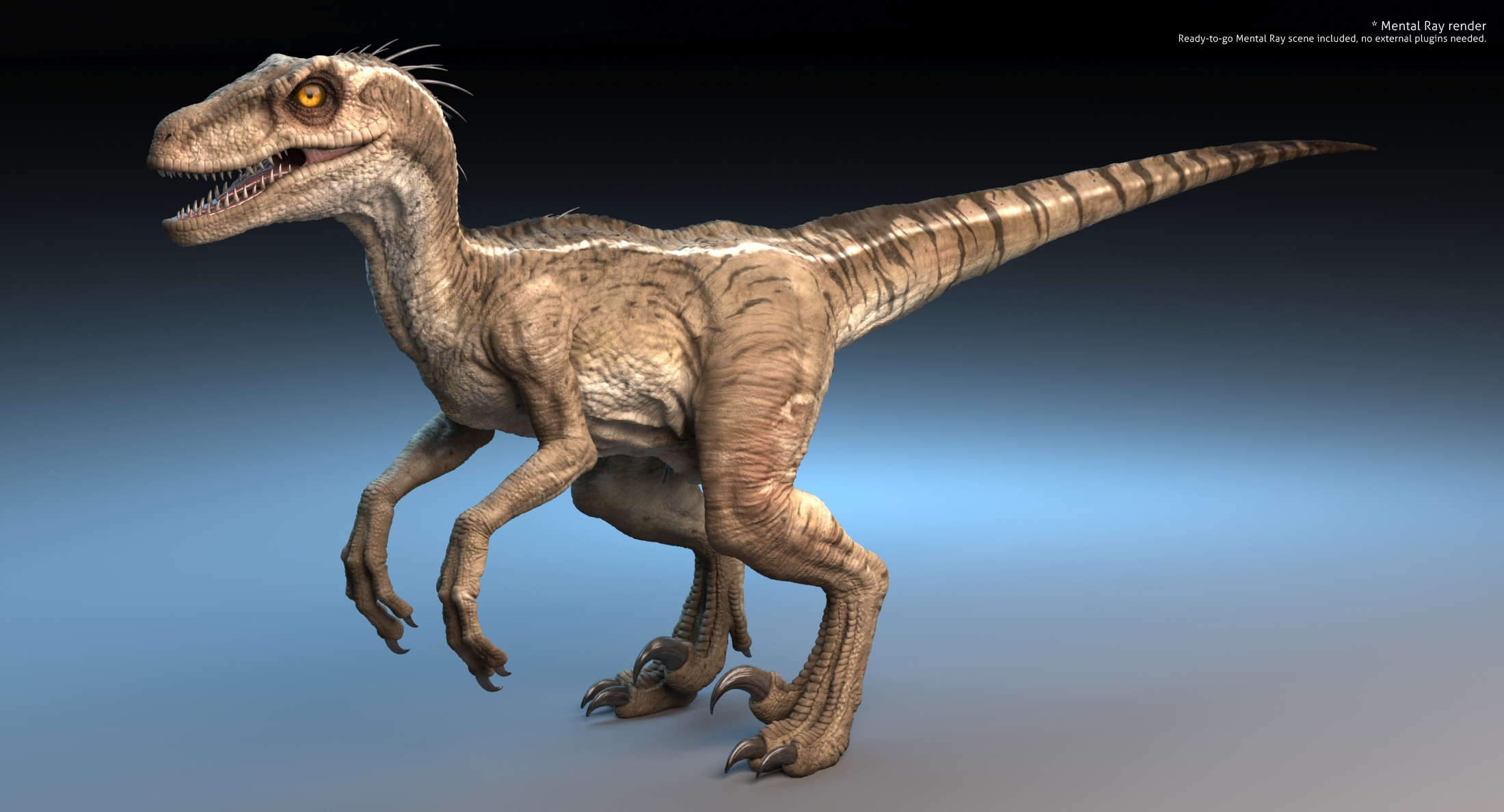 raptor dinosaur 3d model