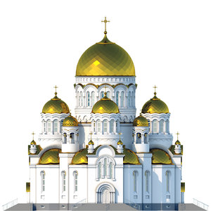 russian orthodox church 3d max