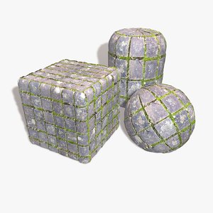 Square Mossy Cobbles