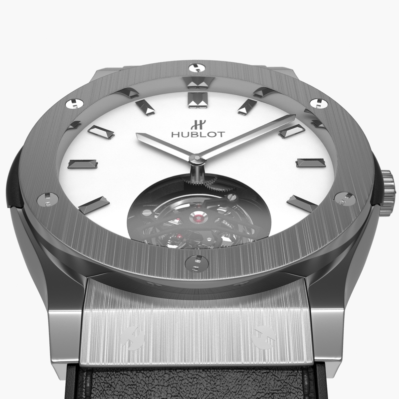 3d hublot classic fusion tourbillon