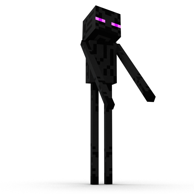 minecraft enderman 3d model