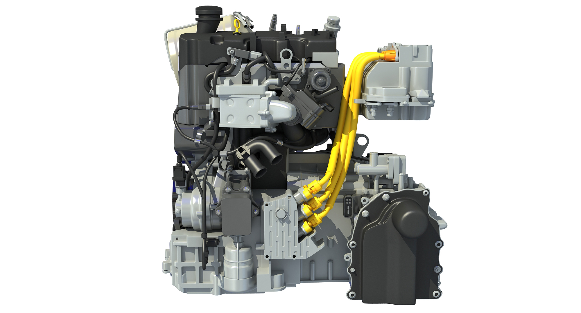 volkswagen xl1 engine 3d model