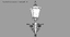 3d victorian lamp post lighting model