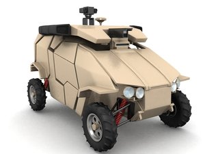 guardium vehicle ugv 3d model