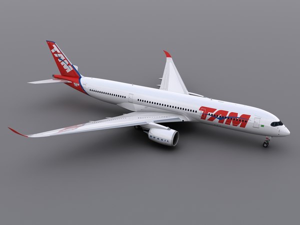 A350 900 Tam航空公司3d模型 Turbosquid