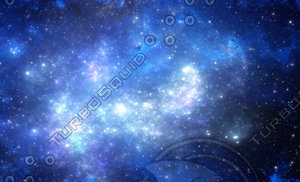 Blue space nebula