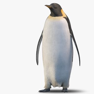 adult emperor penguin rigged max