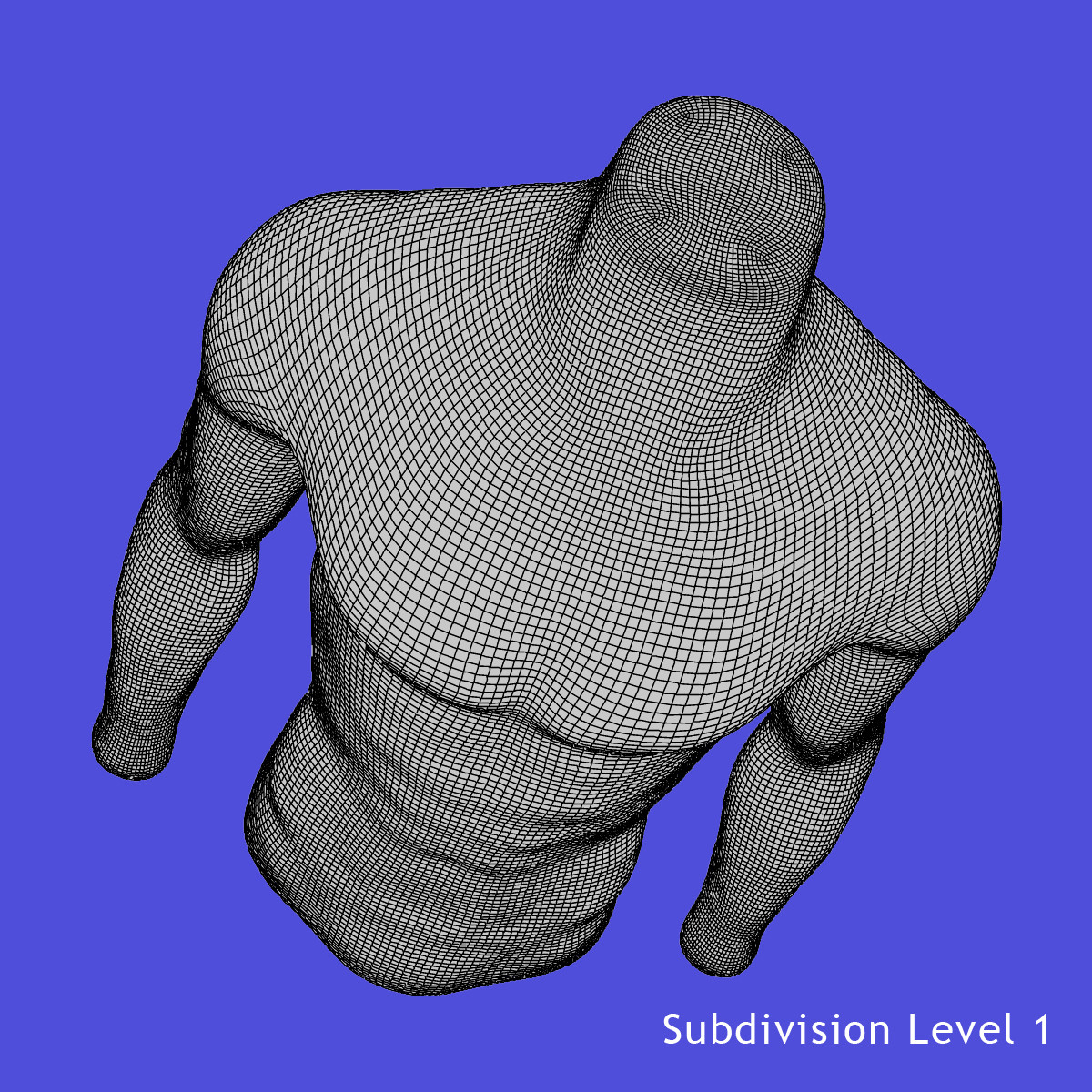 3d Model Male Mannequin Torso