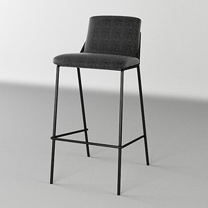 3d model chair sling bar stool