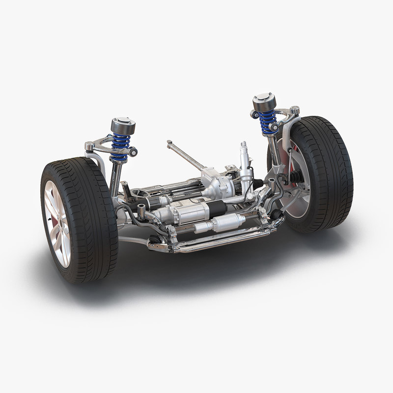 3d model suv suspension