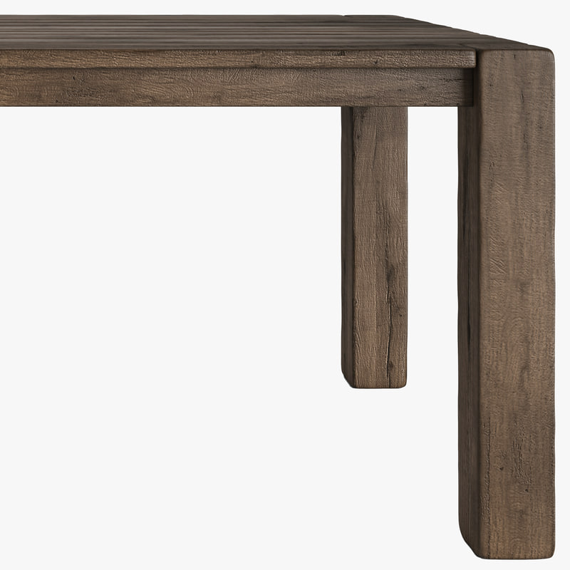 3d Reclaimed Oak Table Russian
