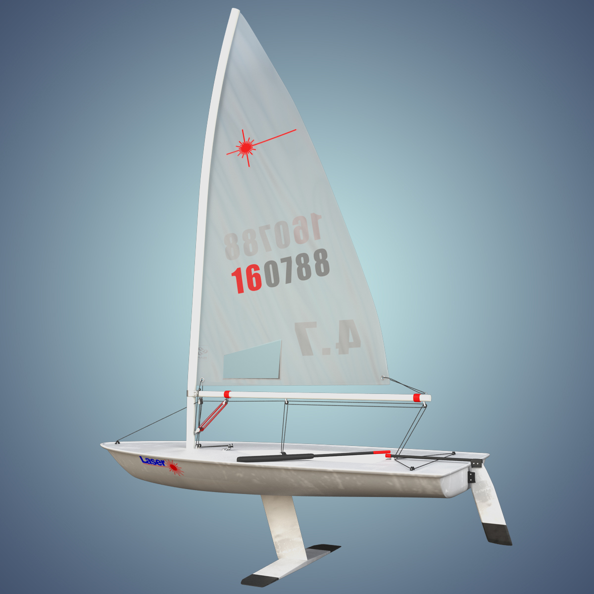 laser class sailboat max
