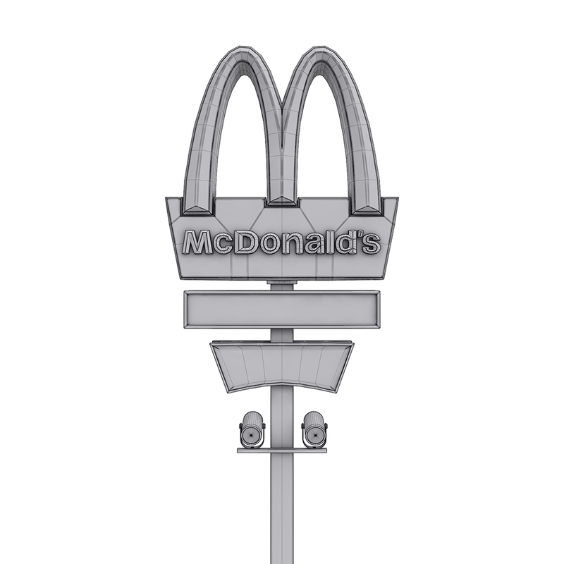 3d mcdonalds pylon s