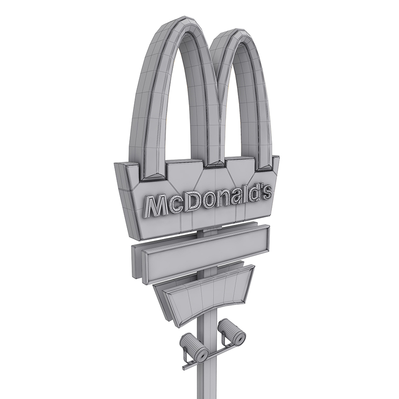 3d mcdonalds pylon s