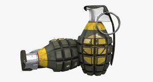 mk 2 grenade 3d obj