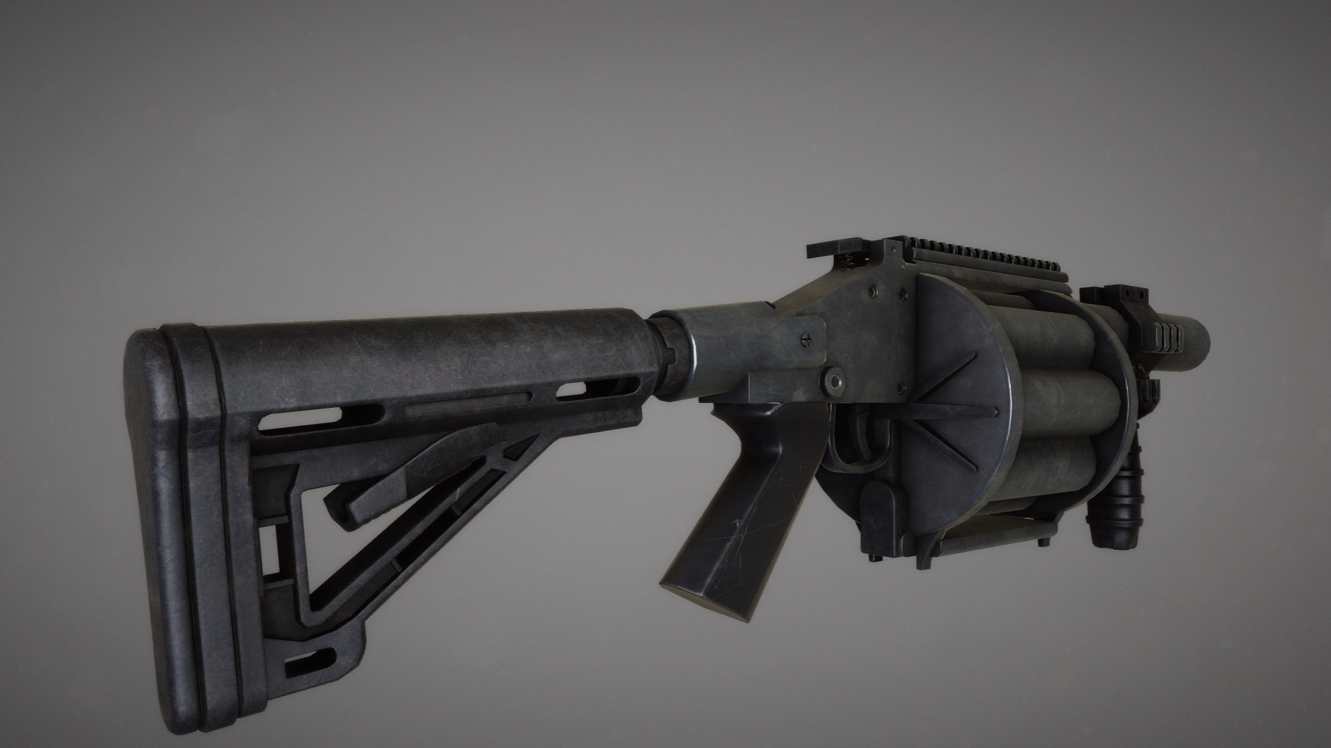 m32 grenade launcher 3d model