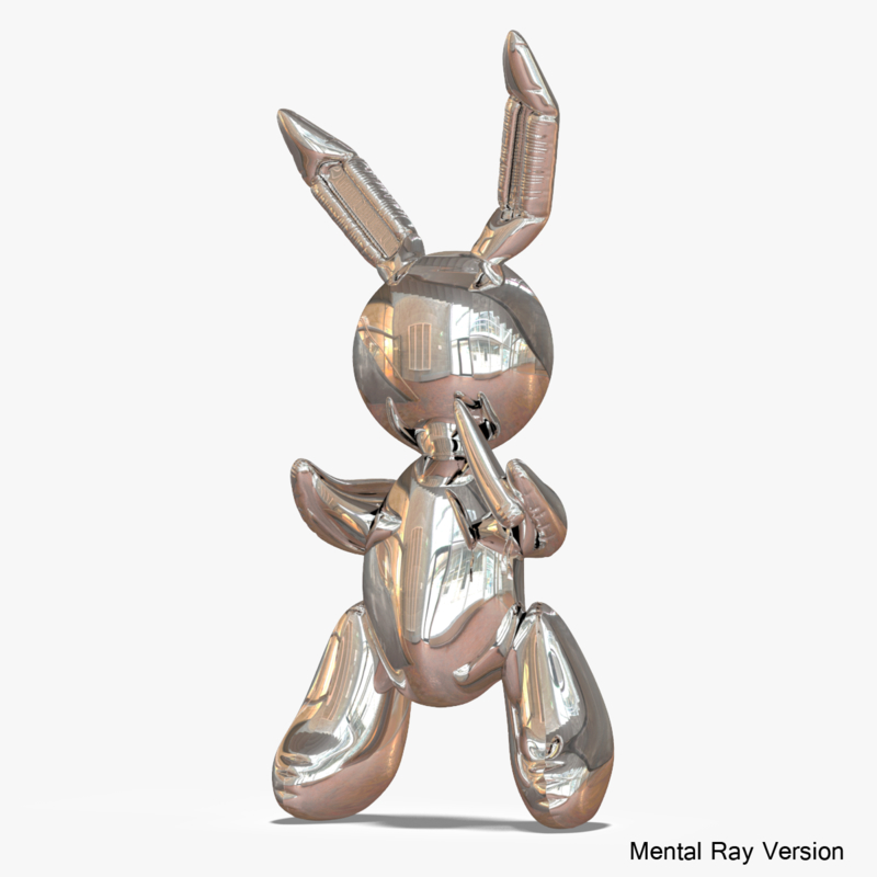 3d koons bunny model