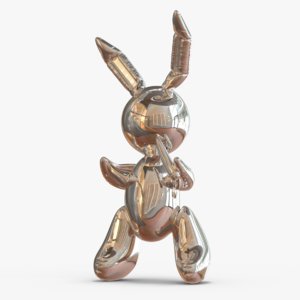 3d koons bunny model