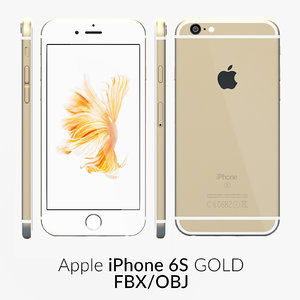 iphone 6s gold 3d model