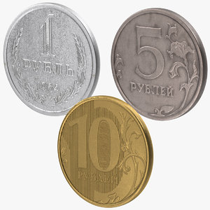 c4d ruble coins