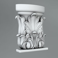3d classical decoration ornamental model